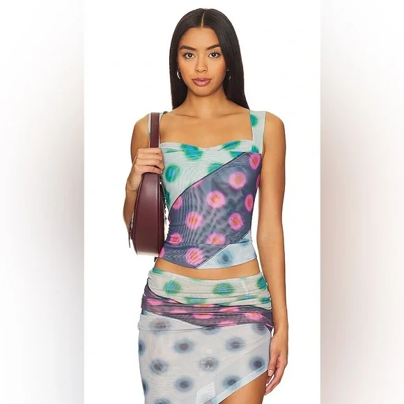 Miaou Luna Polkadot Patchwork Matching Set Size XS - Picture 3 of 6